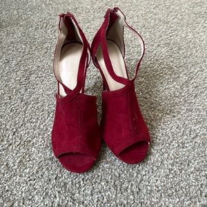 Red Suede Heels